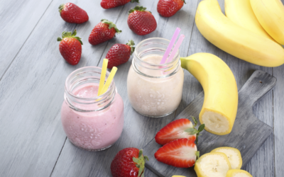 Smoothie de Fresa, Plátano y Yogur